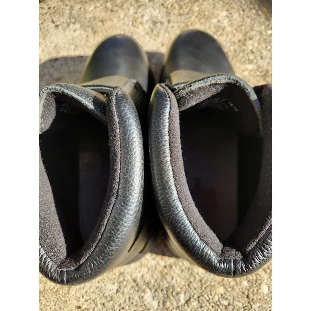 Orthopedic Black Leather Men's Cushioned Ankle Boots  11.5 4W SAS big Drew